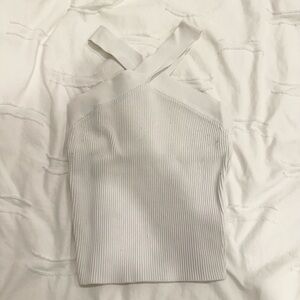 Aritzia Sculpt Knit Criss Cross Cropped Tank